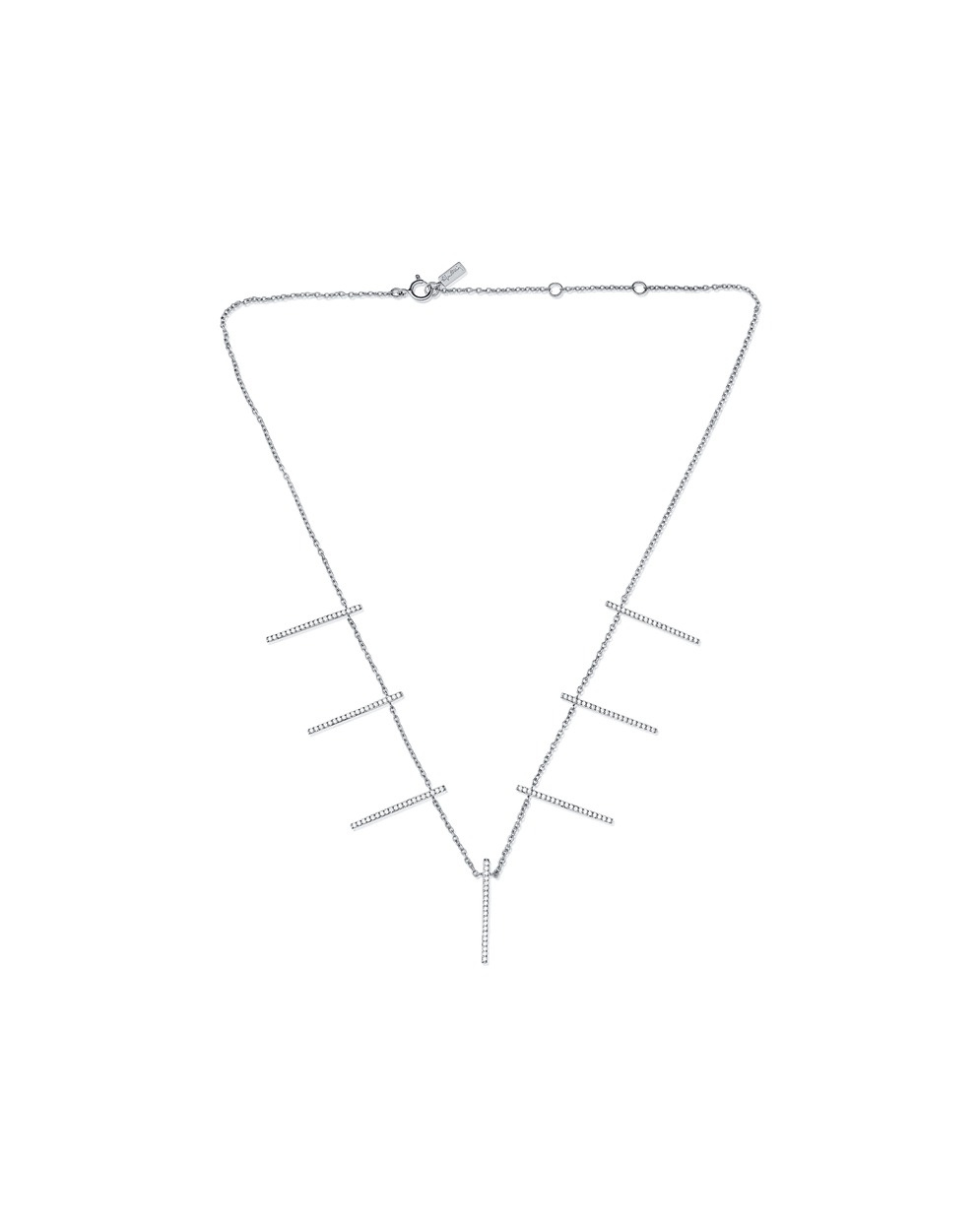 Starline & Stars Collier/Kettingen Witgoud 40-45 cm