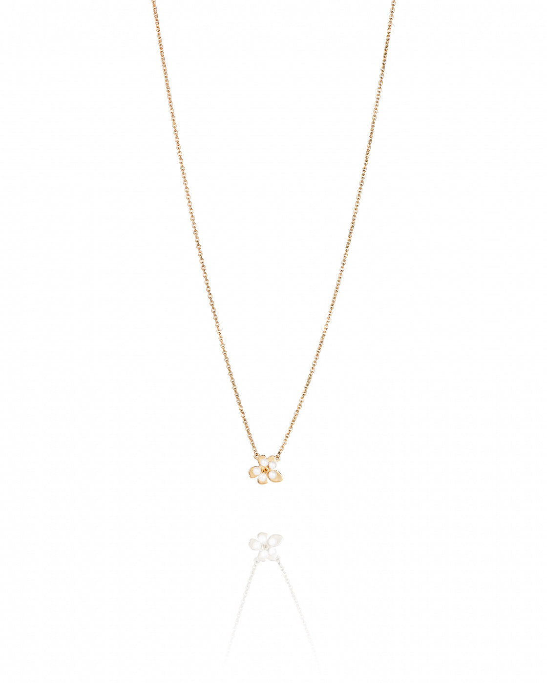 Forget-Me-Not Necklace Goldplated Silver