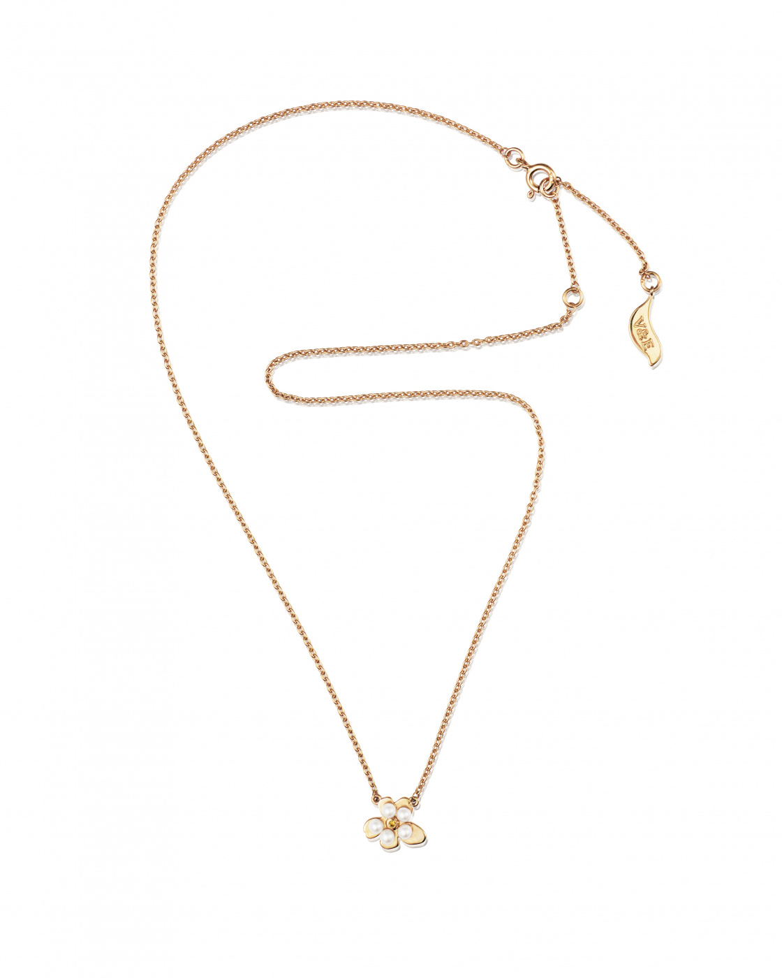 Forget-Me-Not Necklace Goldplated Silver