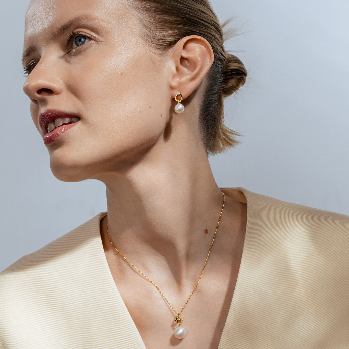 MAGIC Hanger goud PEARL Diamant 0.04 CT