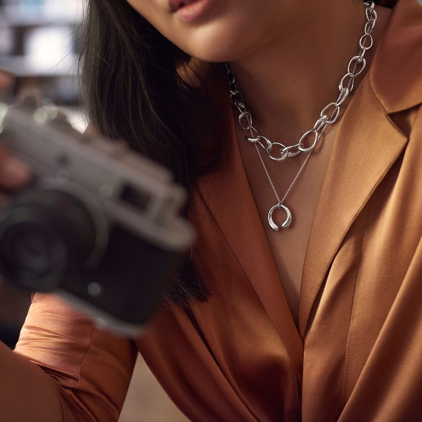 OFFSPRING GRADUATED LINK Kettingen Zilver