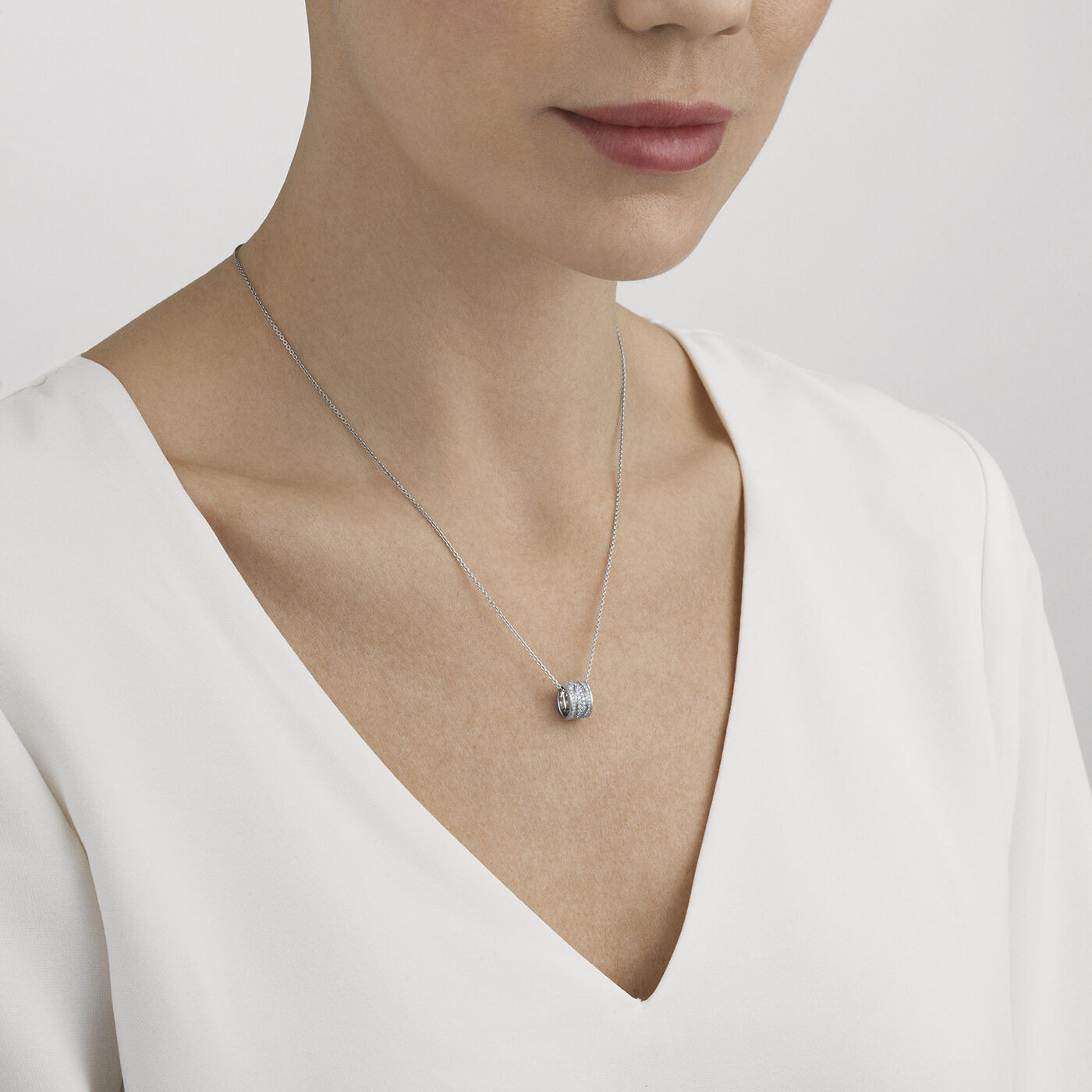 FUSION Hanger Witgoud FULL PAVÉ 0.35 CT