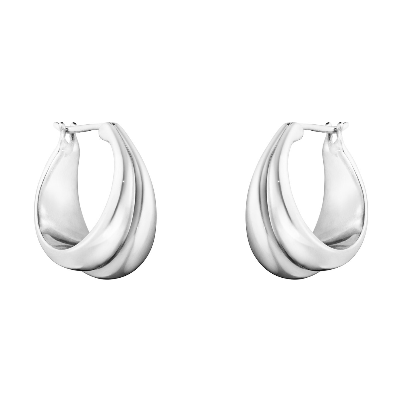 CURVE MEDIUM Oorbel Zilver