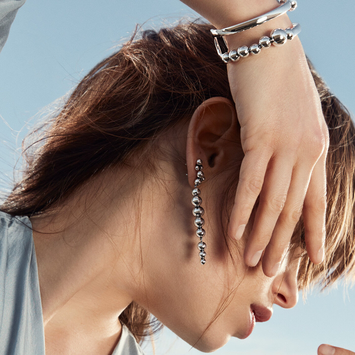 MOONLIGHT GRAPES Oorbel Zilver