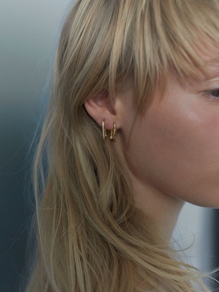 Kastellet Earring Goldplated Silver