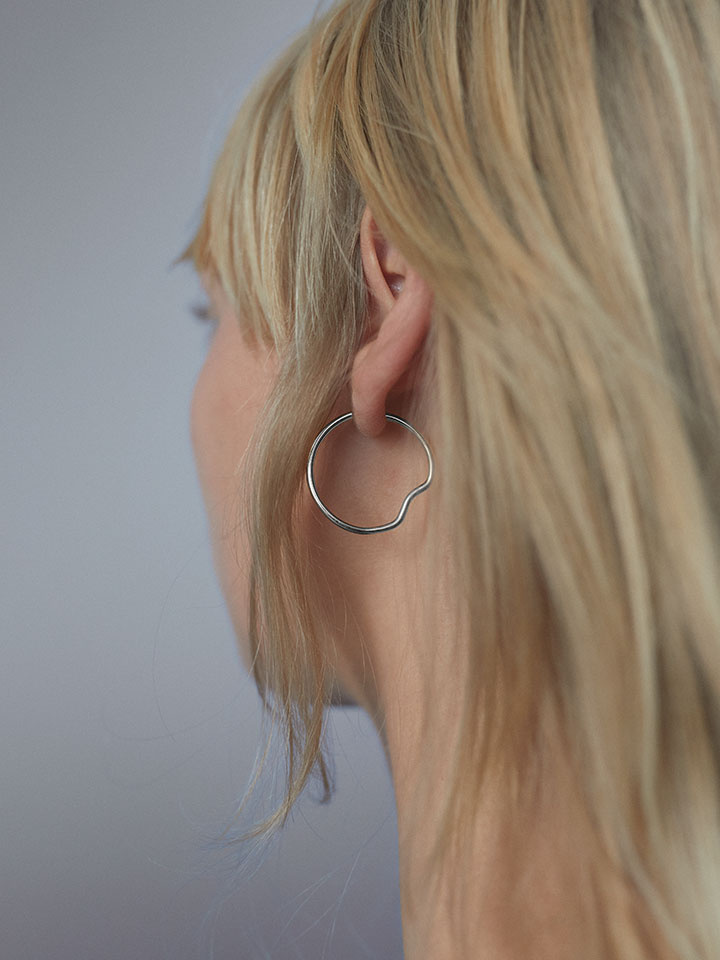 Copenhagen 25 Hoop Silver