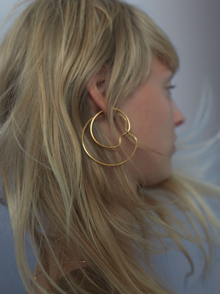 Copenhagen 35 Hoop Goldplated Silver