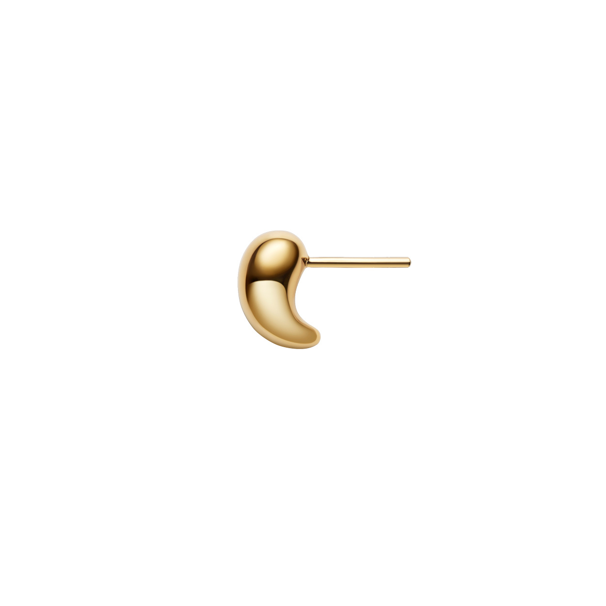 Sagene Stud Goldplated Silver (one)
