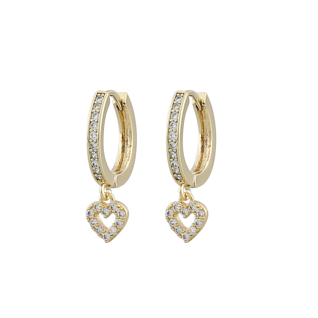 Valentina round Oorbel Goud