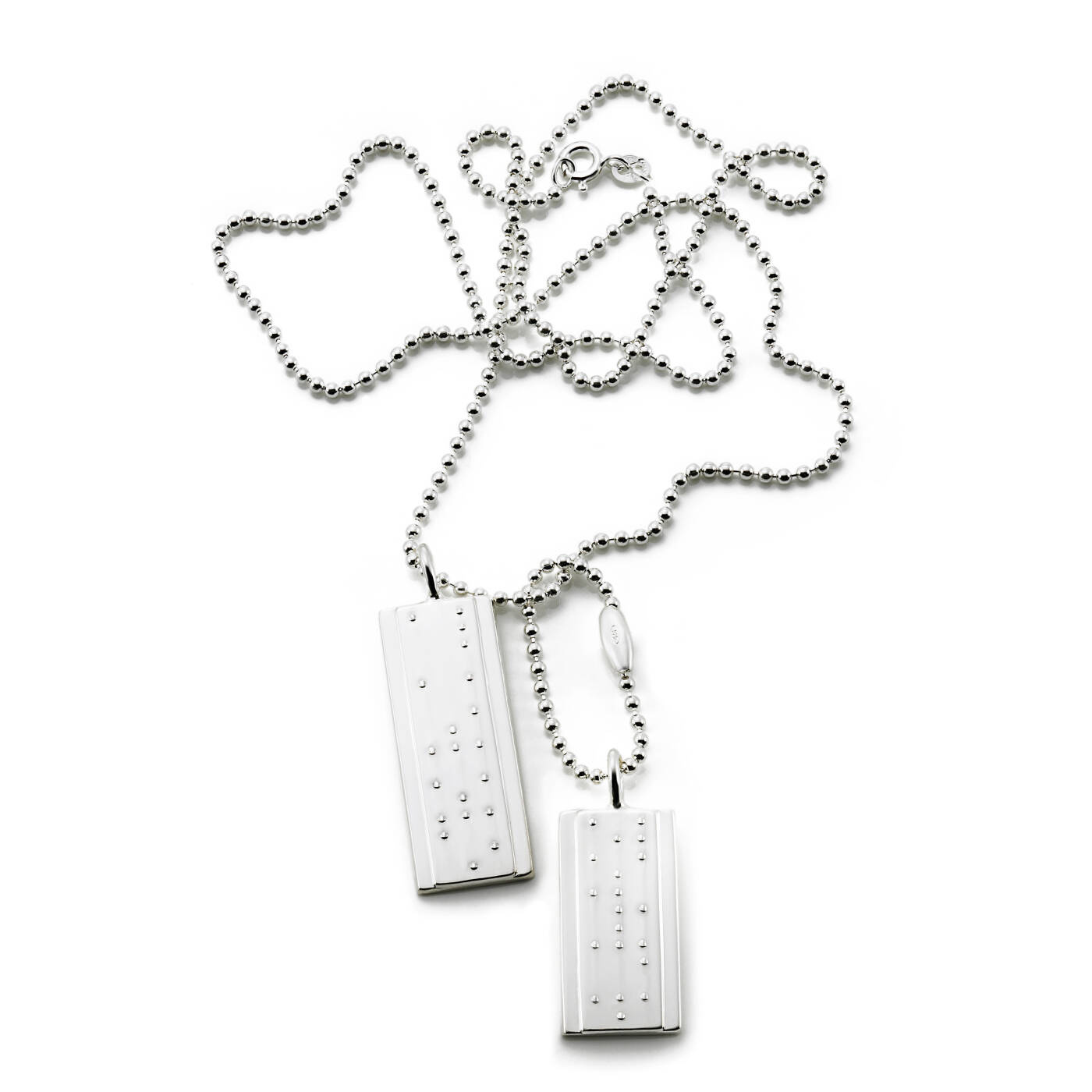 Make Love Not War Tags Hanger Zilver