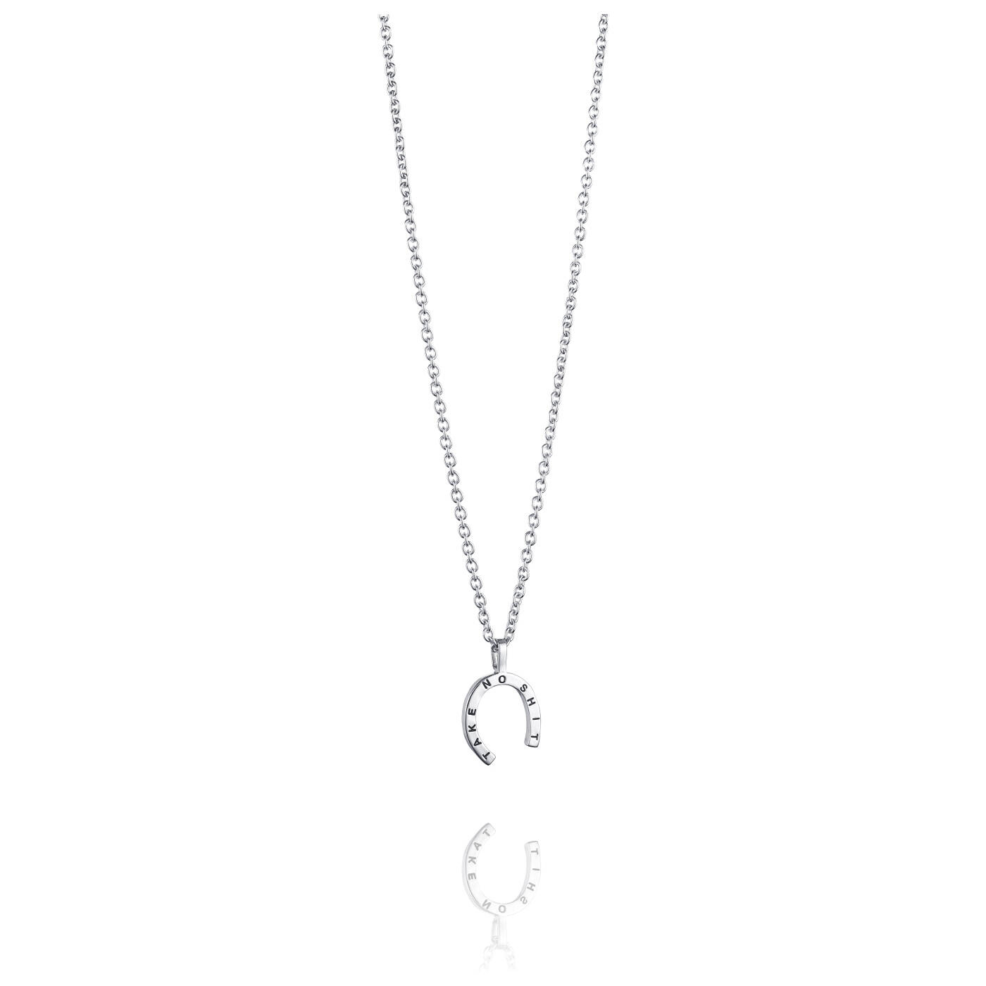 Take No Shit - Large Hanger Zilver