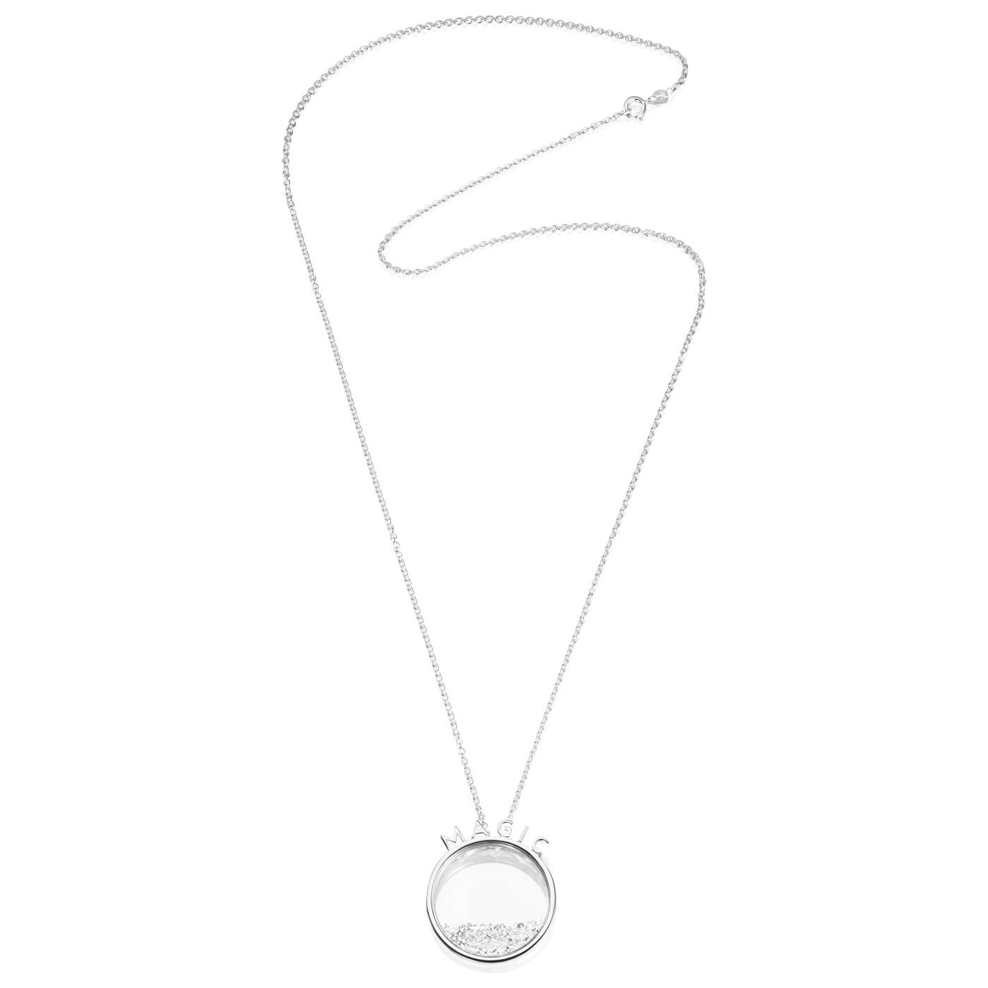 Magic - White Topaz Hanger Zilver