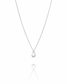 Mini Rose Petal Pendant Silver Mini Rose Petal Pendant Silver