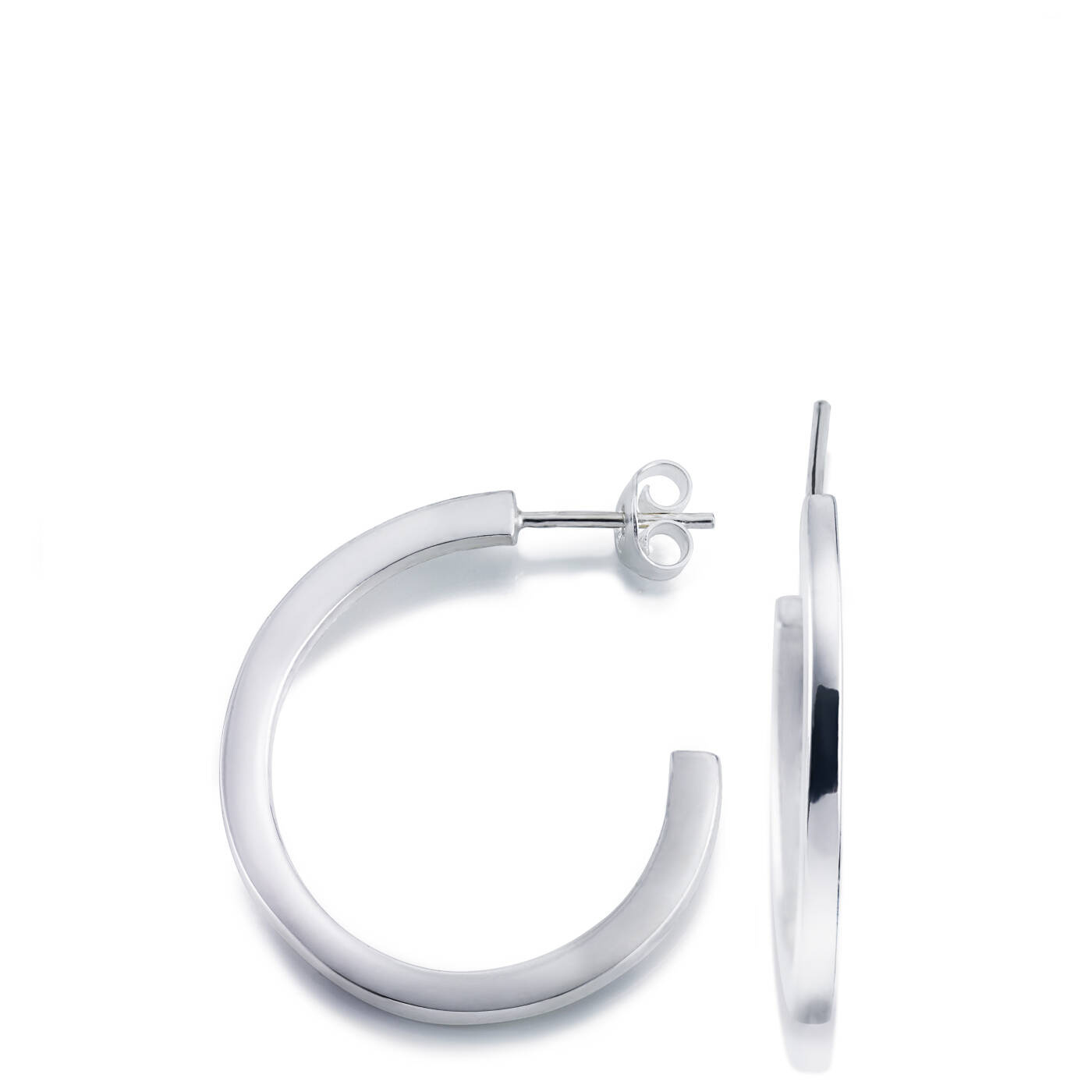 Hoops Oorbel Zilver