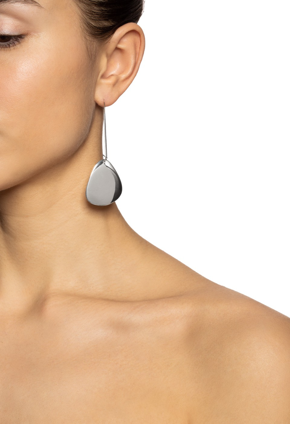 Rose Petal Oorbel Zilver