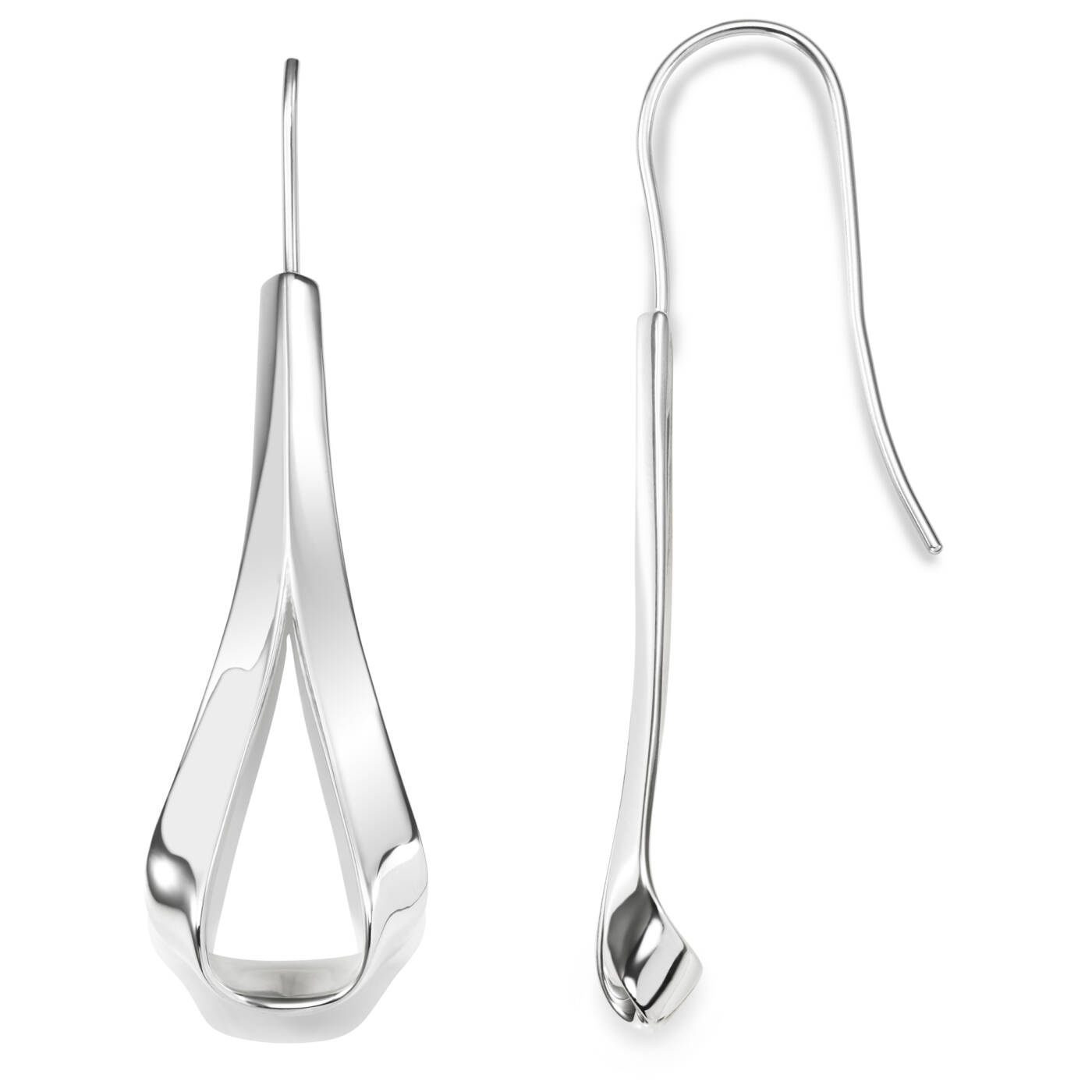 Folded Oorbel Zilver