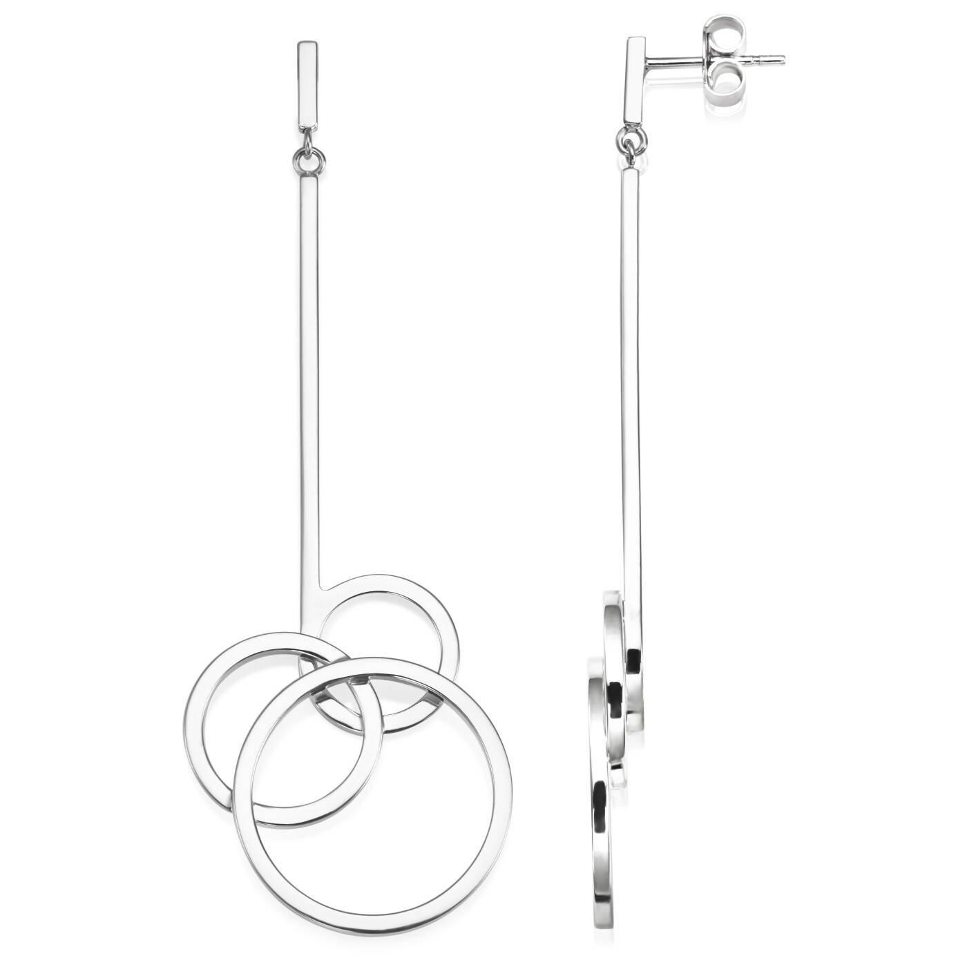 Bubbles Oorbel Zilver