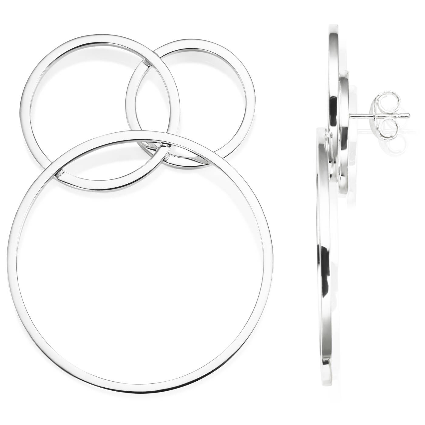 Big Bubbles Oorbel Zilver