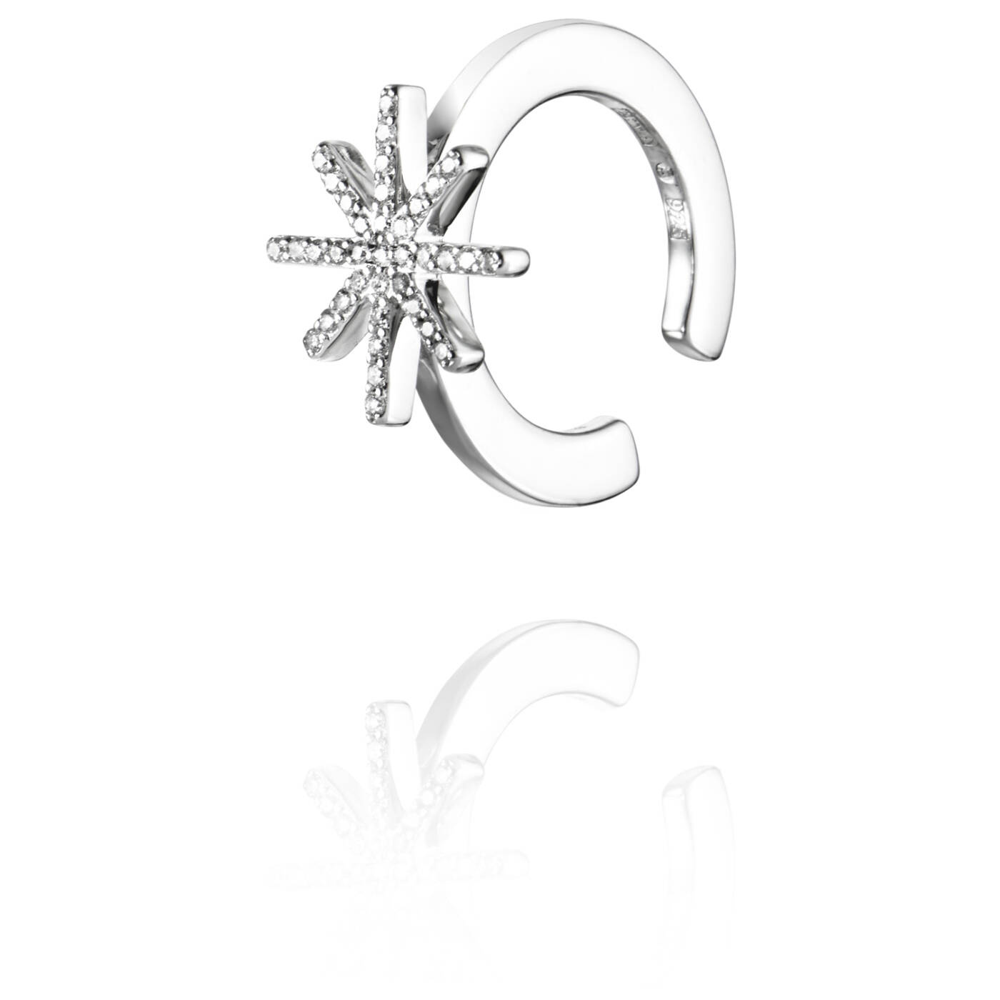 Beam & Stars Oorbel Zilver