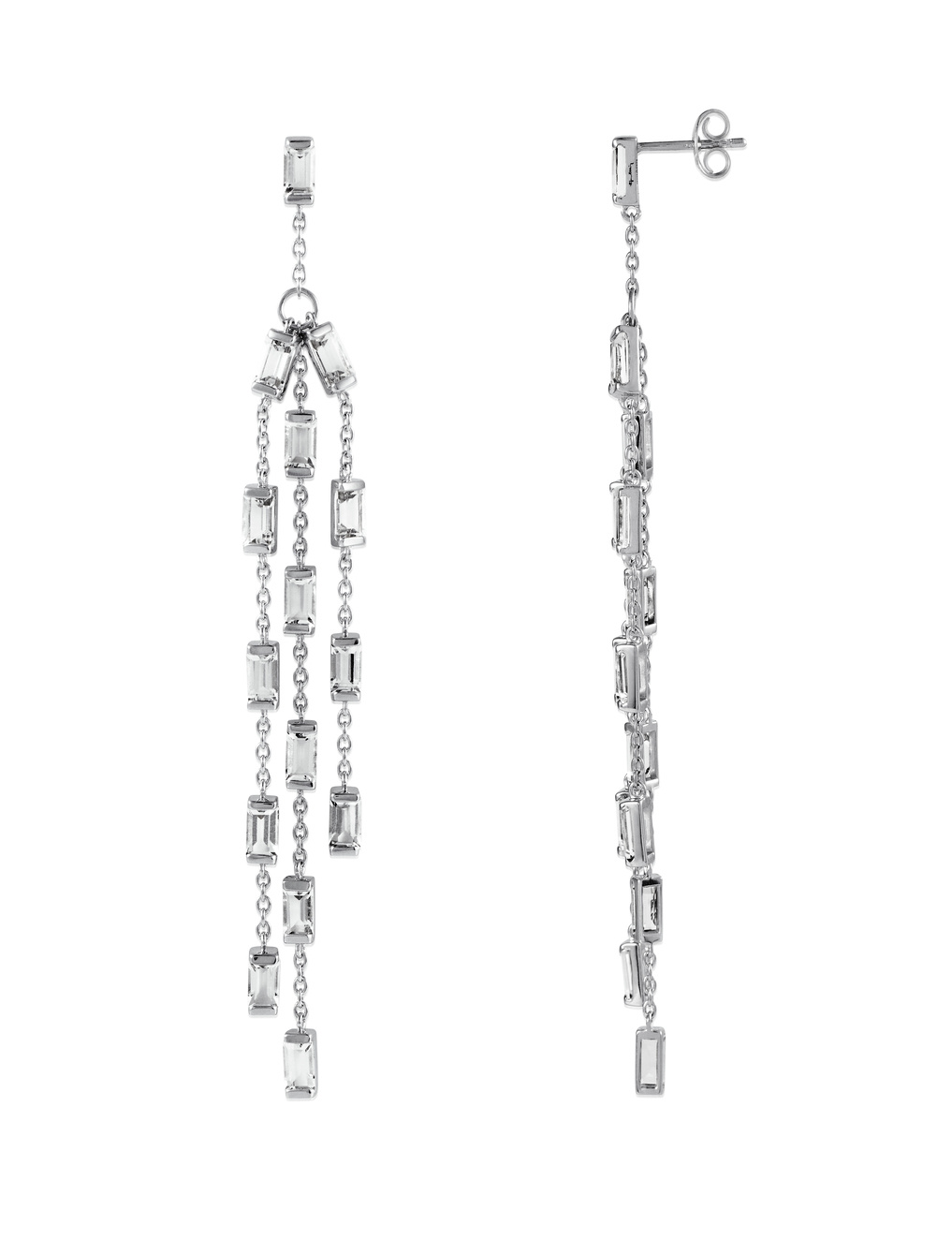 A Clear Dream Splash Oorbel Zilver