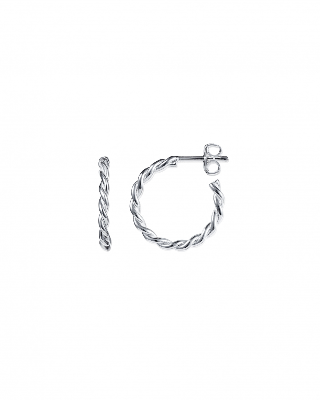 Little wrapped hoops Silver