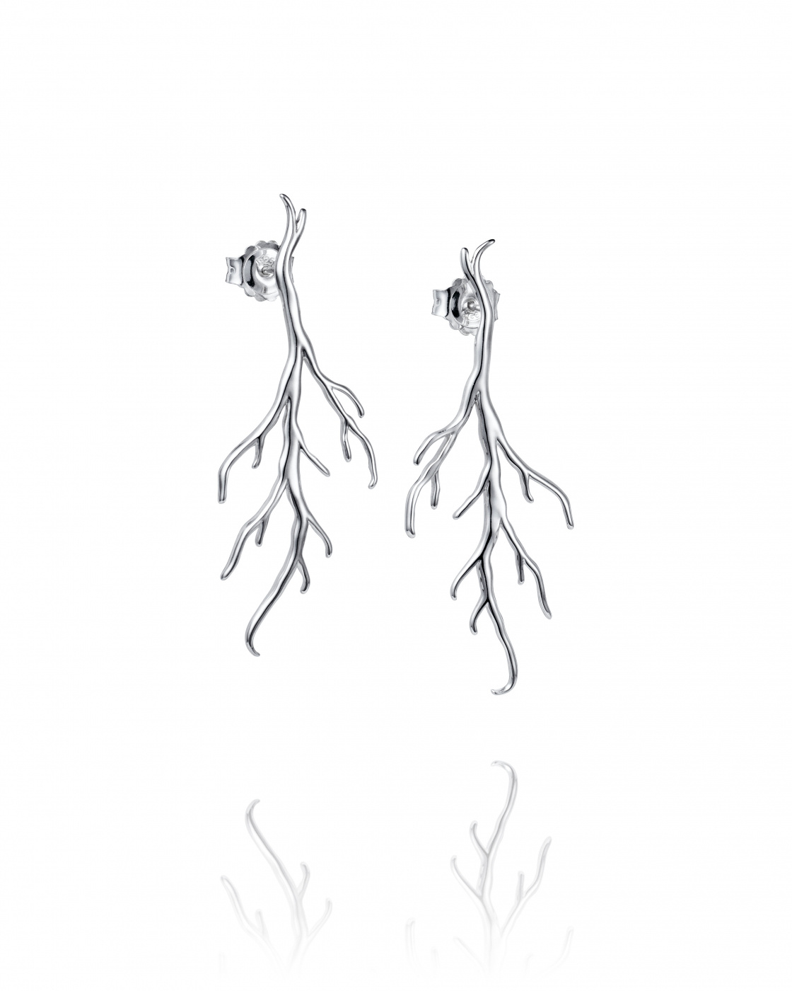 Roots Earrings Silver