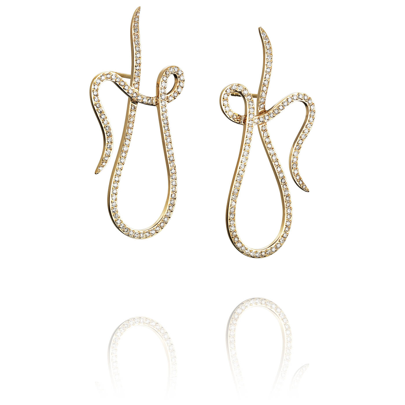 Shape Of A Dream & Stars Oorbel goud