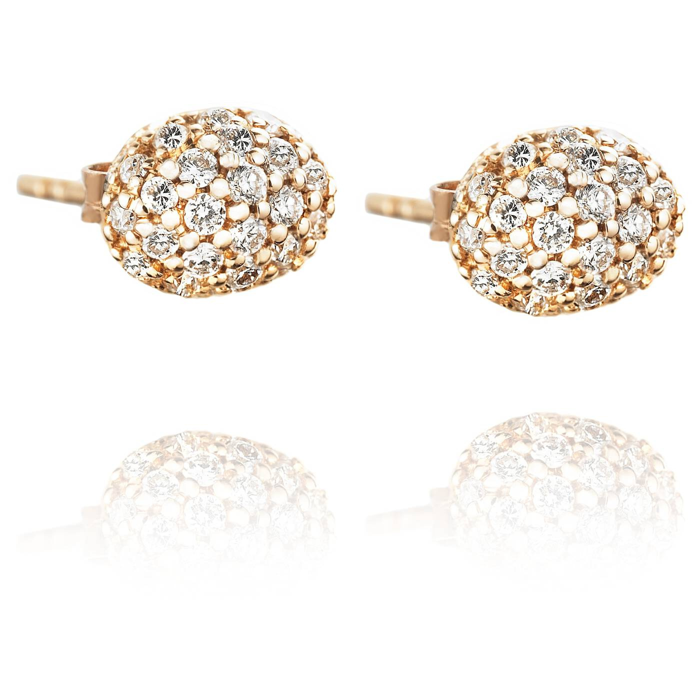 Love Bead - Diamonds Oorbel goud