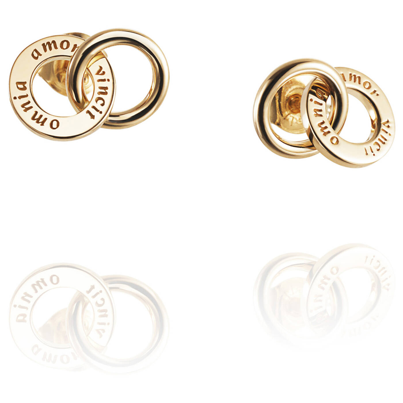 Mini Twosome Oorbel goud