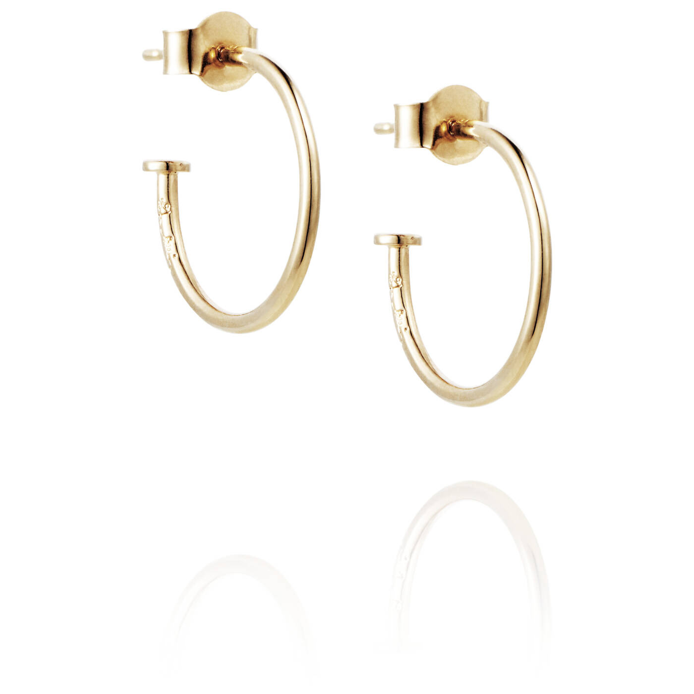 101 Plain Hoops Oorbel goud