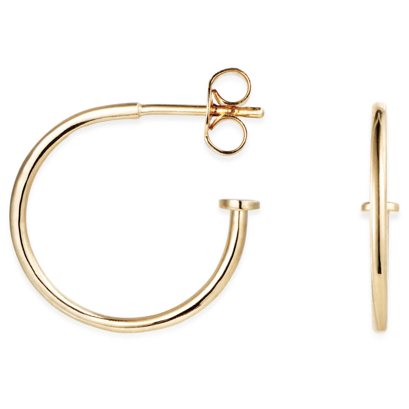 101 Plain Hoops Oorbel goud