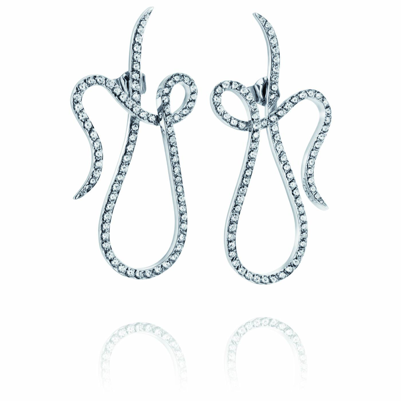 Shape Of A Dream & Stars Oorbel Witgoud