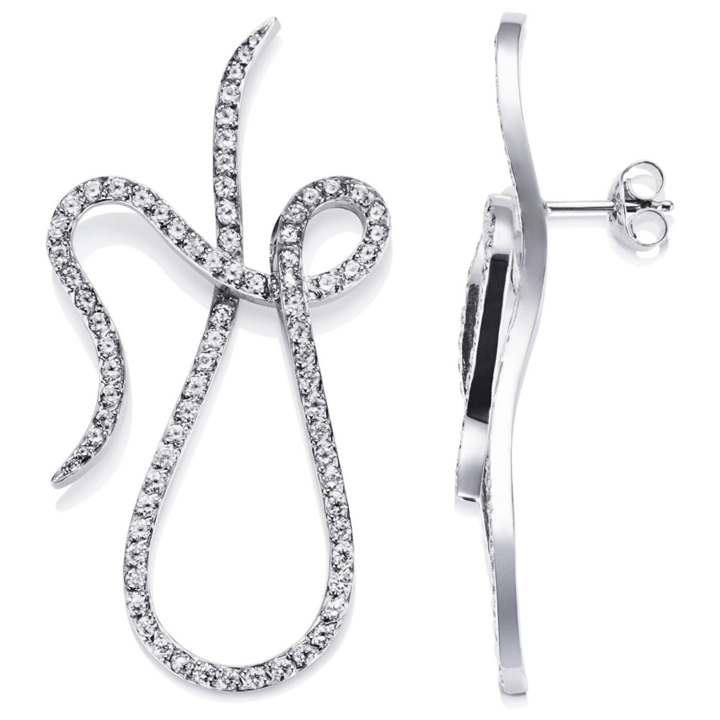 Shape Of A Dream & Stars Oorbel Witgoud