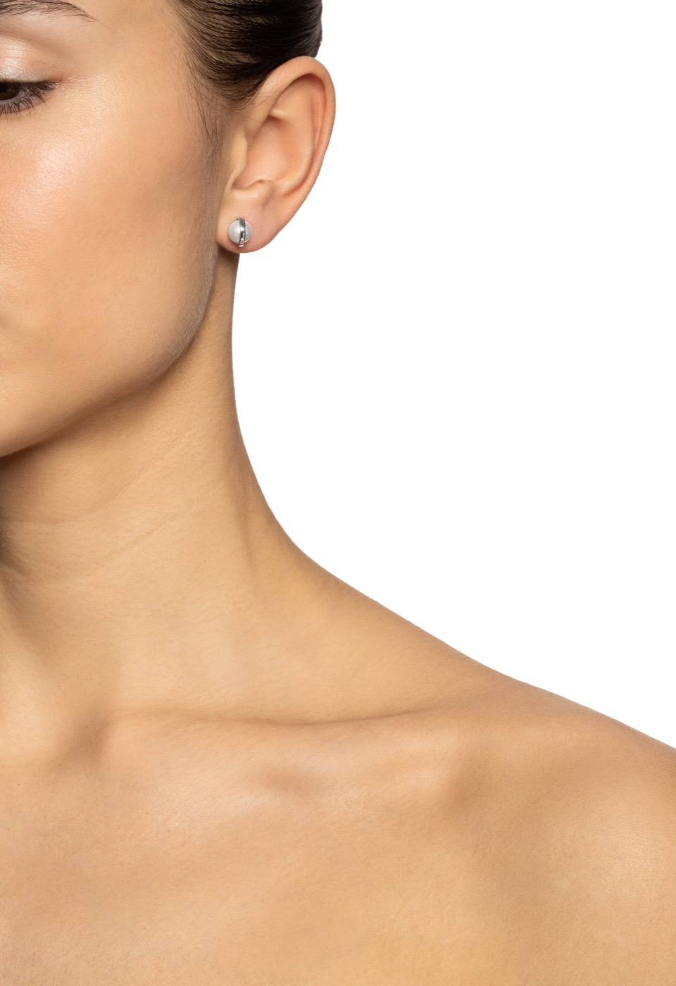 Day Pearl Oorbel Witgoud