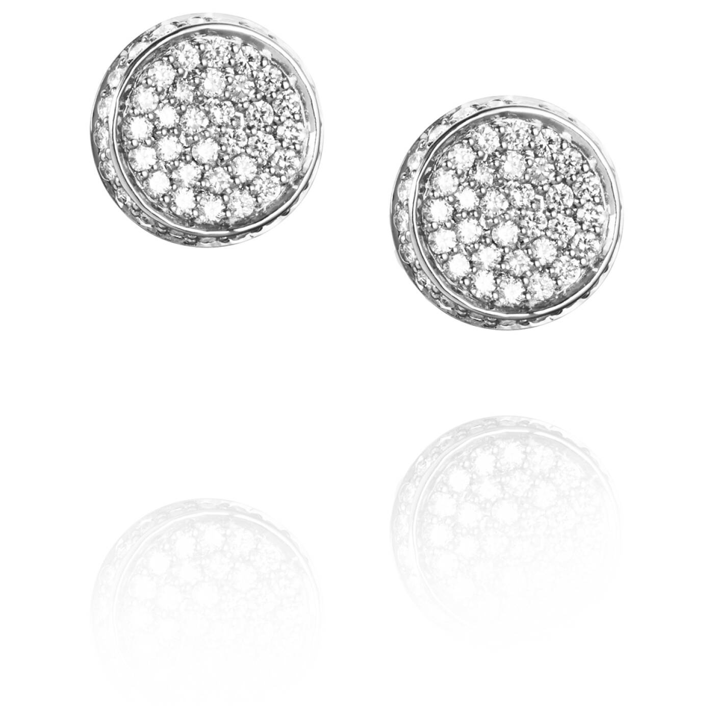 Love Bowl Mini & Stars Oorbel Witgoud