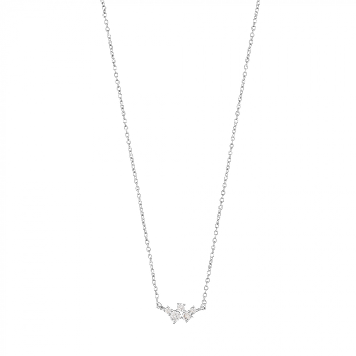 Copenhagen small chain neck 42 Zilver/clear-42cm