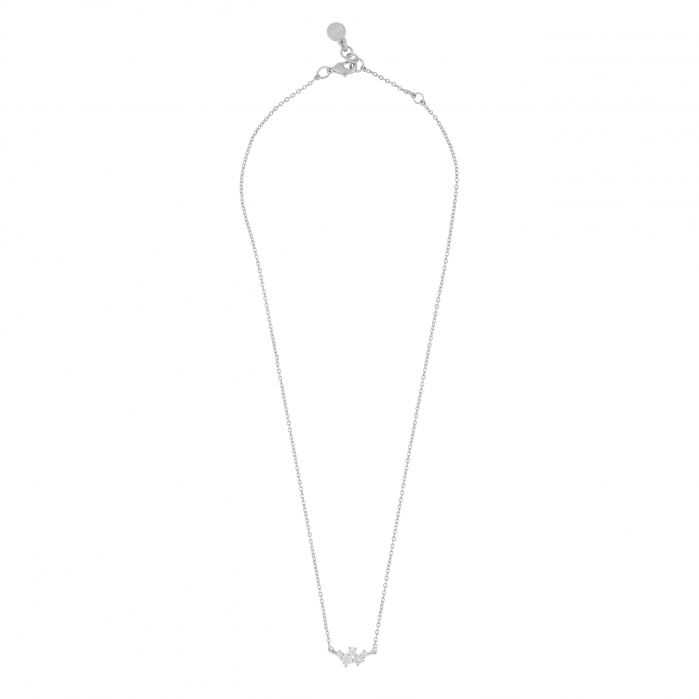 Copenhagen small chain neck 42 Zilver/clear-42cm