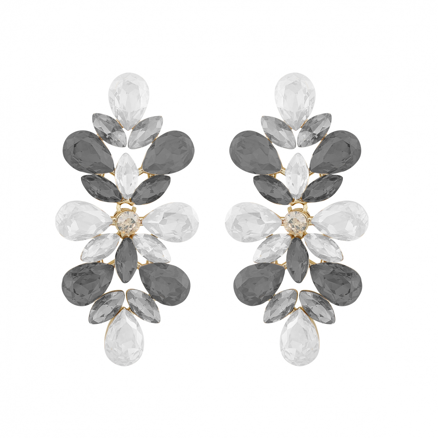 Swift big pendant ear gold mix grey