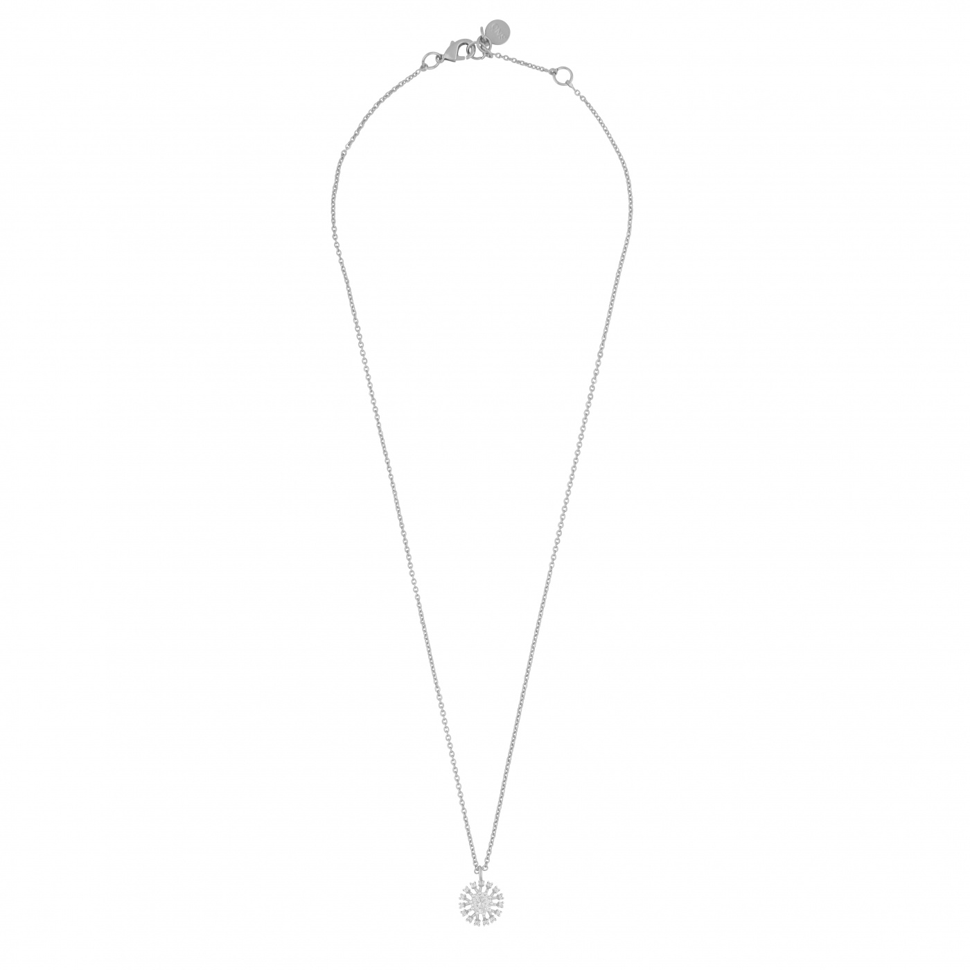 Wiz pendant neck 42 Zilver/clear-42cm