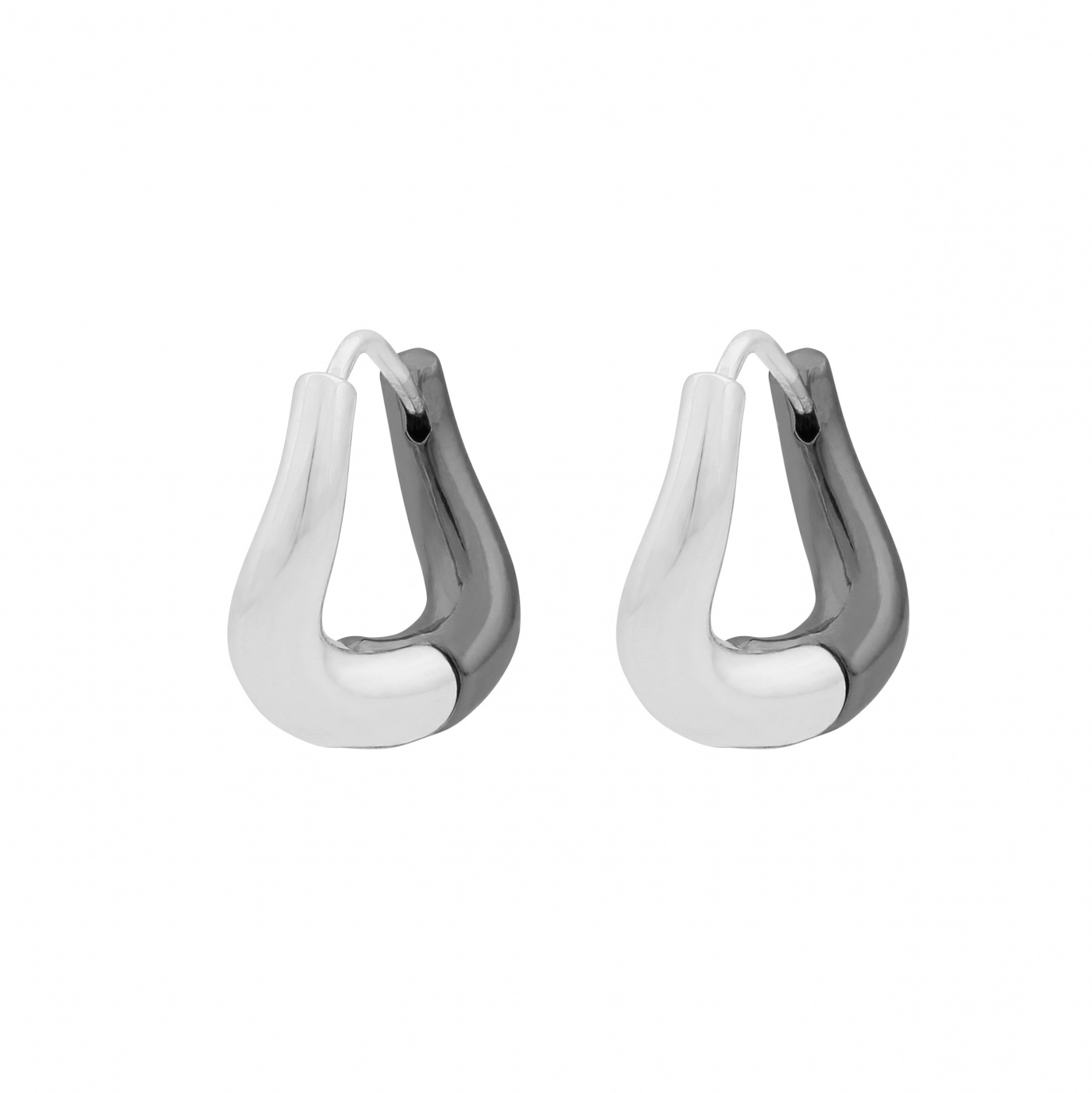 South irregular ring ear Zilver/mix plain-Onesize