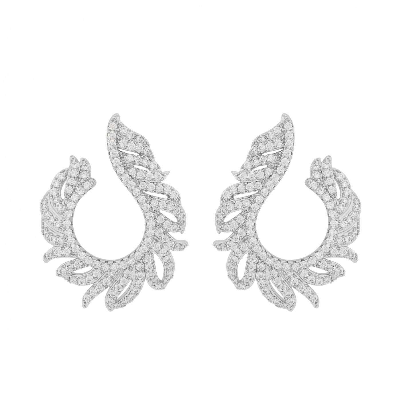 North loop ear Zilver/clear-Onesize