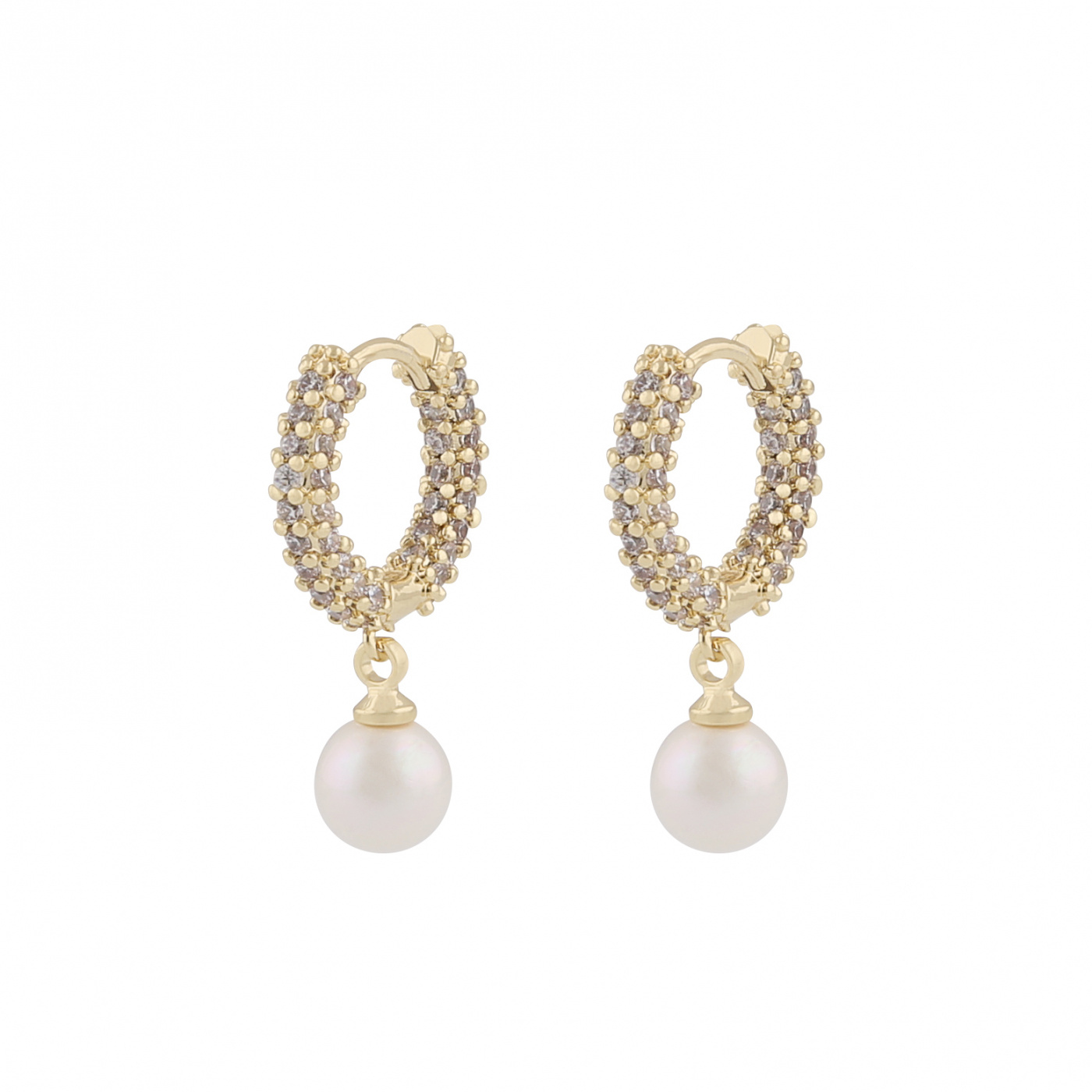 Lydia pearl ring ear Goud