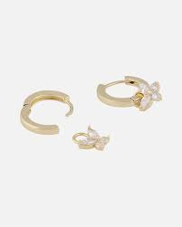 Meya Butterfly Earrings Gold
