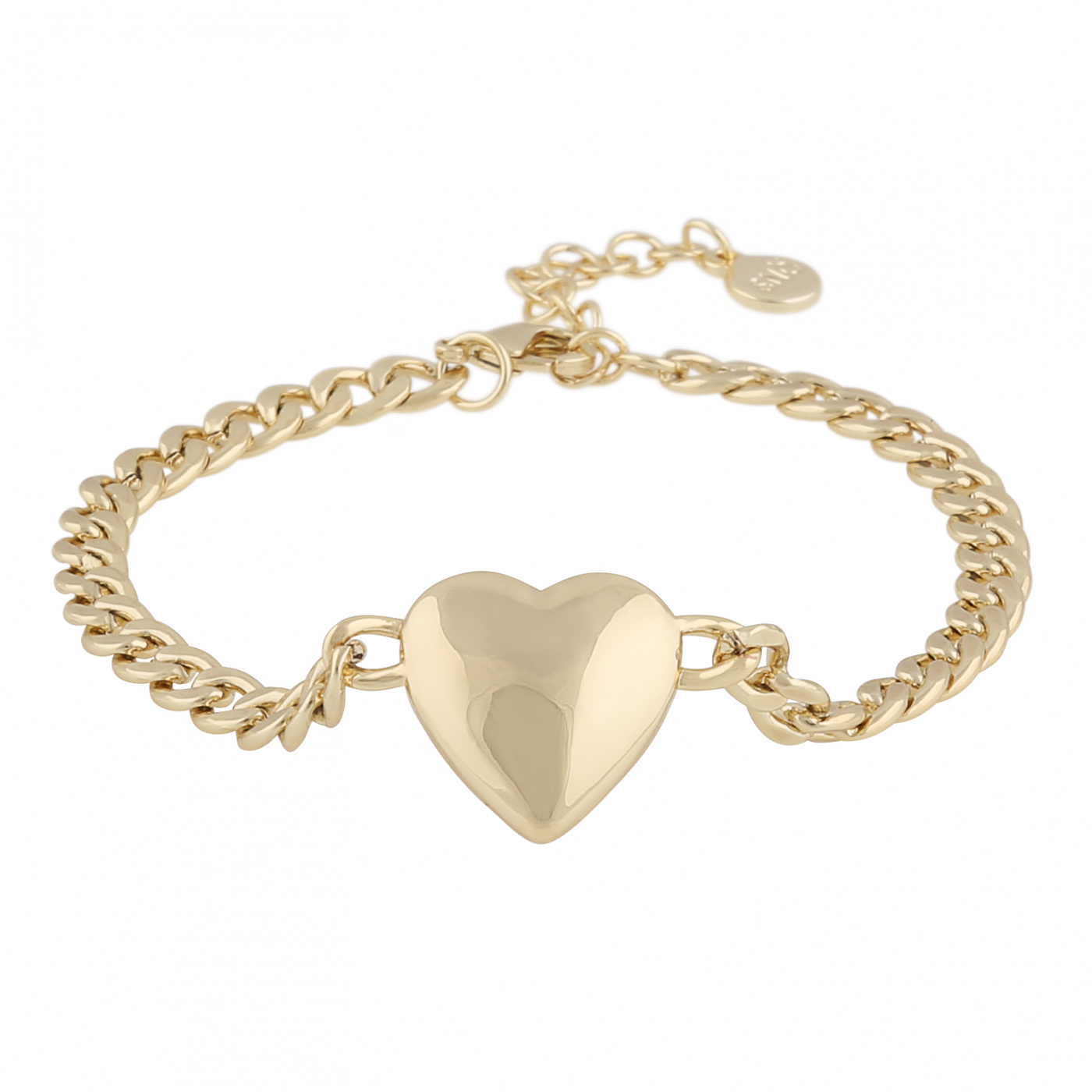 Brooklyn big heart chain brace Goud
