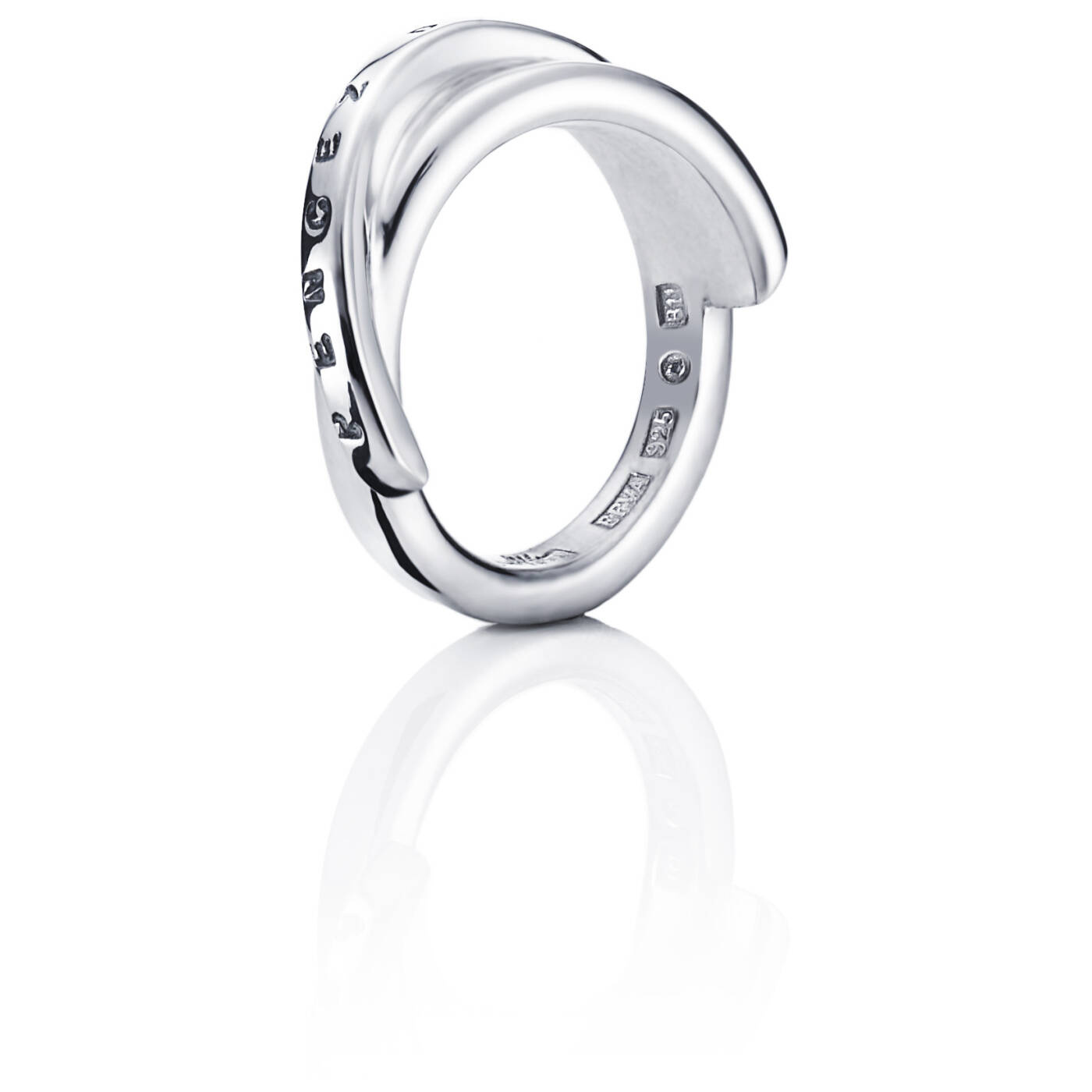 Pencez De Moy Edge Ring Zilver