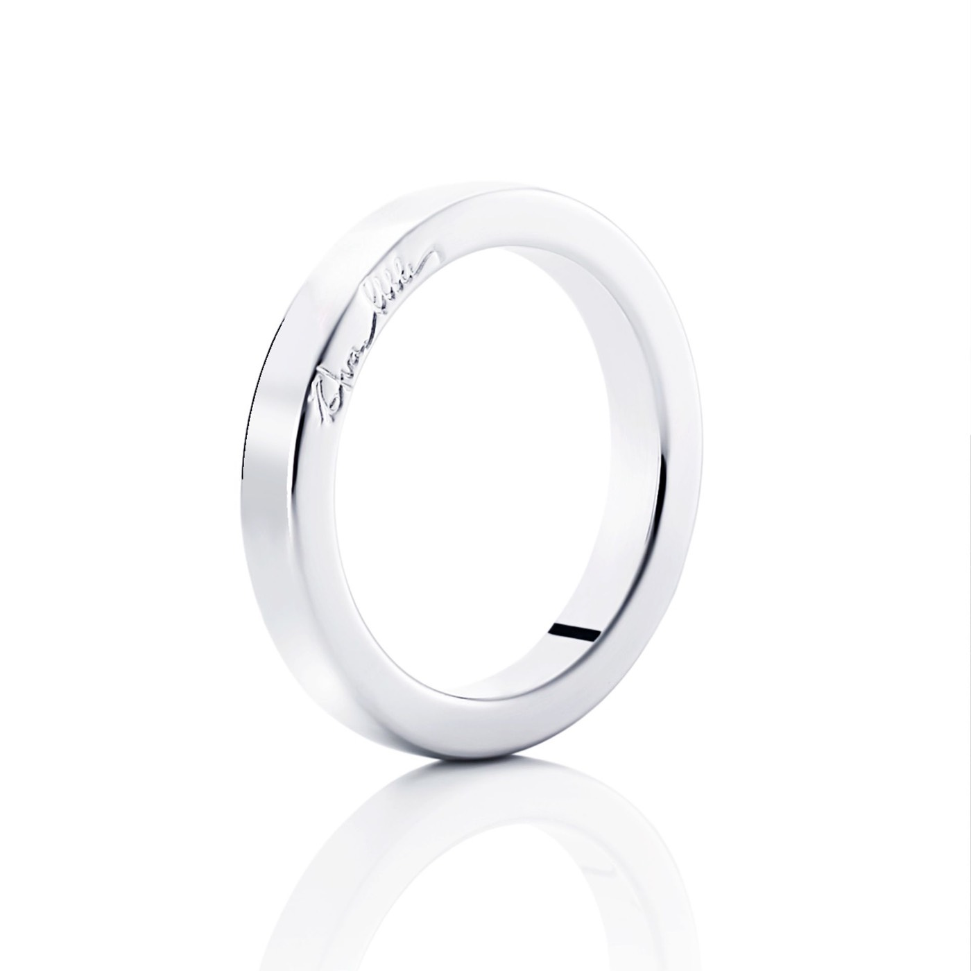 Half Round Ring Zilver