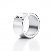 Wide & Signature Ring Zilver