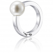 60's Pearl Ring Zilver