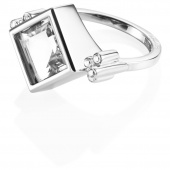 Shiny Memory - Crystal Quartz Ring Zilver
