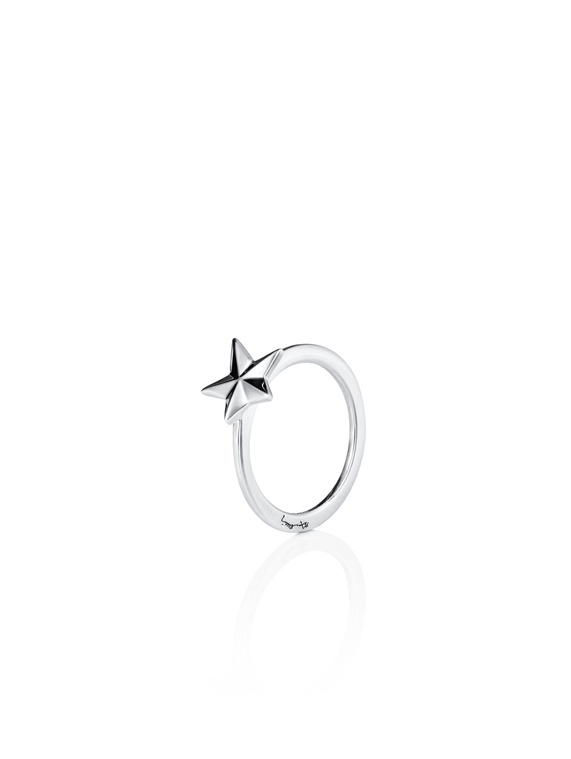 Catch A Falling Star Ring Zilver